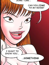 Ay papi comics - Julia start to suck daddy's cock