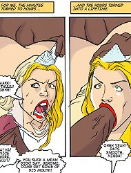 Cartoons interracial. Spilling their nasty cum inside me, as deep as they could reach