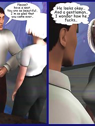 Adorable 3D boosty blonde cheating her husband and got cumshot on her tits